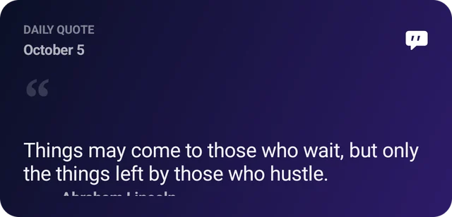 Today's quote