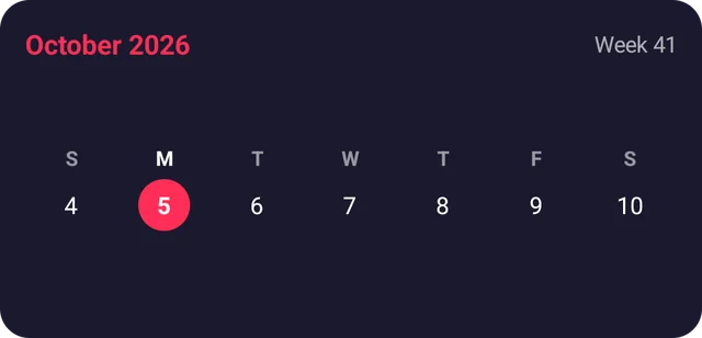 This week, with today marked